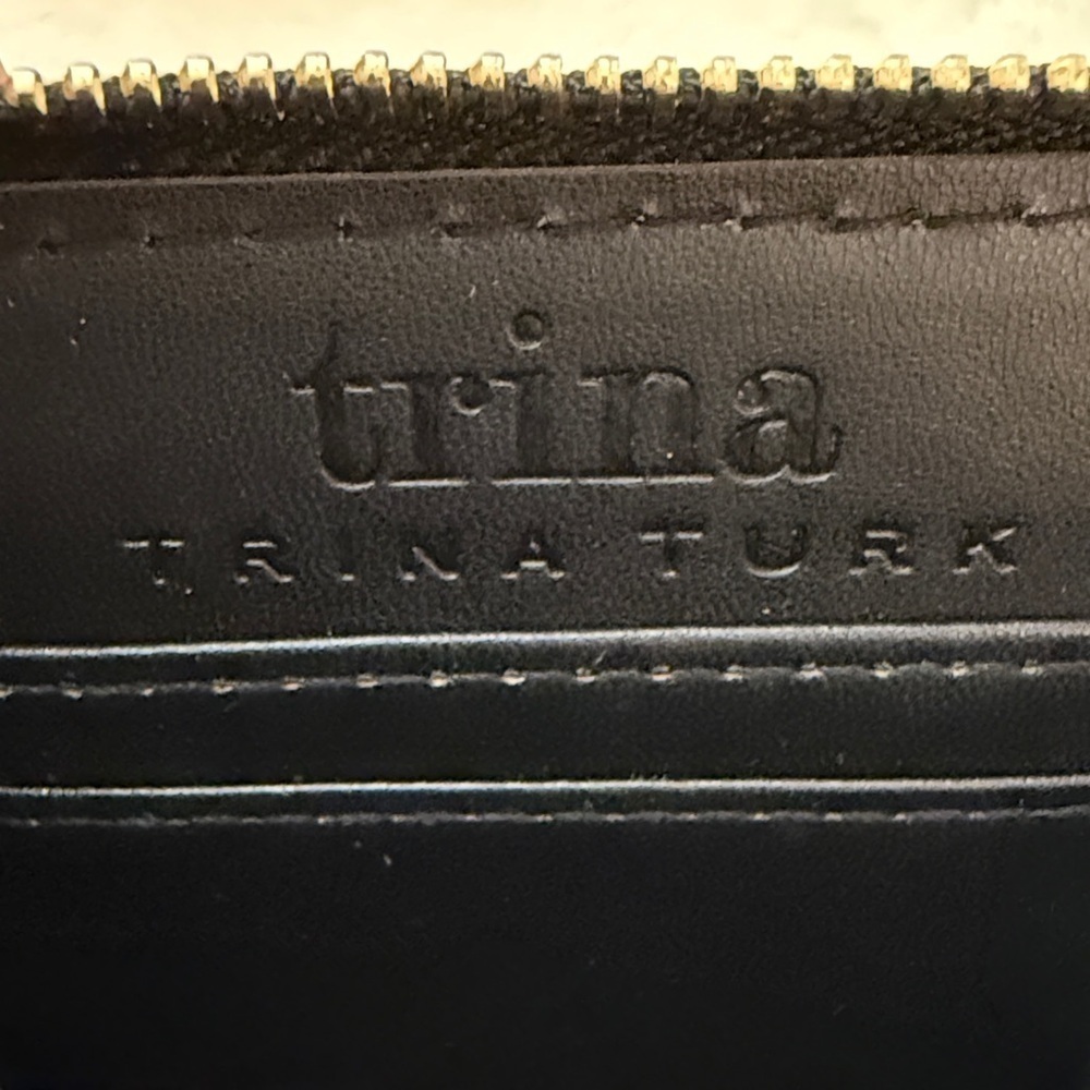 Trina Turk Black and White Croco Wallet - Picture 7 of 10